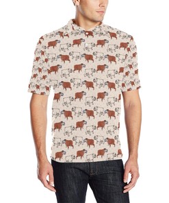 Bulldogs Pattern Print Design 04 Men Polo Shirt