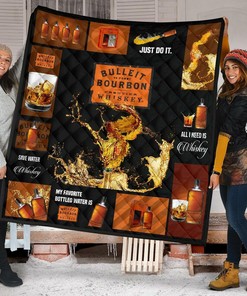 Bulleit Bourbon All I Need Is Whisky Gift Idea Quilt Bedding Set Bedroom Decor, Gifts for Family