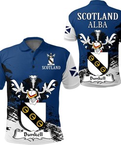 Bunkell or Bunell Scottish Family Crest Scotland Special Polo Shirt - Golf Shirt