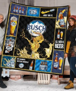 Busch Light Beer Lover Funny Gift Quilt Bedding Set - Great Gifts for Family