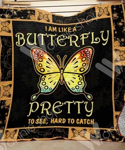 Butterfly Quilt Bedding Set Blanket Personalized with Name for Home Decor and Picnic - Great Family Gifts