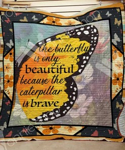 Butterfly Quilt Bedding Set Personalized with Name for Home Decor and Picnic - Great Family Gifts