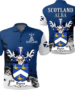 Byres Scottish Family Crest Scotland Special Polo Shirt - Golf Shirt
