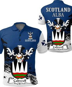 Caldwell Scottish Family Crest Scotland Special Polo Shirt - Golf Shirt