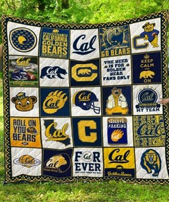 California Golden Bears Personalized Quilt Bedding Set for Home Decoration & Family Gifts