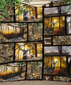 Camouflage-Inspired Realtree Quilt Bedding Set Blanket - Perfect for Home Decor and Gift Giving