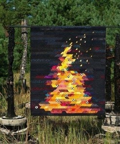 Campfire Quilt Bedding Set Bedroom Decor, Gifts for Family
