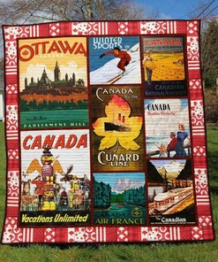 Canada 4-In-1 Quilt Blanket Bedding Set for Cozy Home Decor - Gifts for Family
