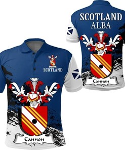 Cannon Scottish Family Crest Scotland Special Polo Shirt - Golf Shirt