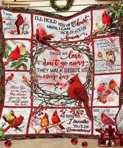 Cardinal Quilt Bedding Set Blanket for a Cozy Home Decor and Picnic Fun - Family Gifts
