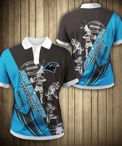 Carolina Panthers Casual 3D Polo Shirt