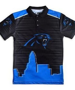 Carolina Panthers Thematic Polyester Polo Shirt 3D All Over Print Shirt