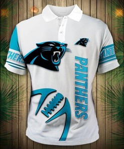 Carolina Panthers Zigzag Casual Polo Shirt