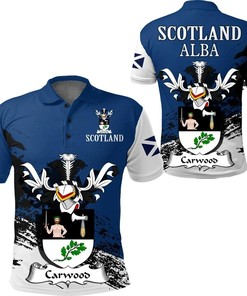 Carwood Scottish Family Crest Scotland Special Polo Shirt - Golf Shirt