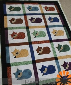 Cat Quilt Bedding Set Bedroom Decor, Gifts for Family