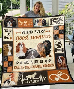 Cavalier King Charles Spaniel Dog Awesome O Quilt Bedding Set Bedroom Decor, Gifts for Family
