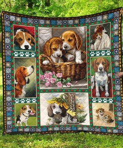 Cavalier King Charles Spaniel King Of Dog World Quilt Bedding Set Bedroom Decor, Gifts for Family