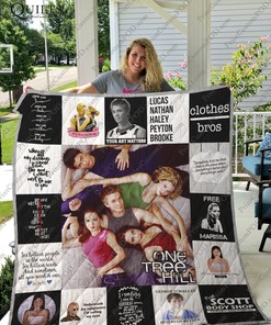 Celebrate One Tree Hill with T-Shirt Quilt Bedding Set, Great for Bedroom Decor and Family Gifts