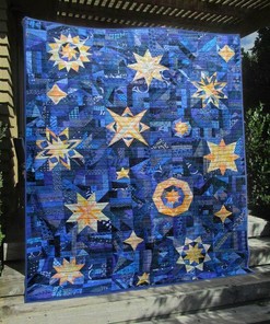 Celestial Night Personalized Quilt Bedding Set, Great for Home Decoration and Family Gifts