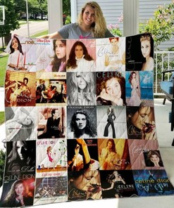 Celine Dion Quilt Bedding Set Blanket Limited Quilt Bedding Set Blanket Bedroom Decor, Gifts for Family