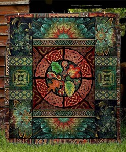 Celtic Inspired Quilt Bedding Set Blanket - Great for Bedroom Decor and Family Gifts