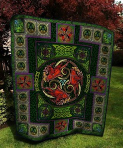 Celtic Personalized Quilt Bedding Set Blanket - Suitable for Home Decoration and Family Gifts