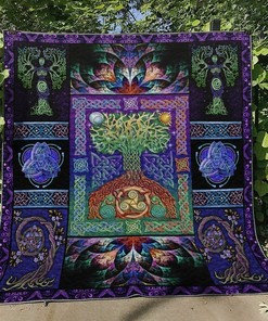 Celtic Tree Of Life D010736 Quilt Blanket Bedding Set for Home Decoration and Family Gifts