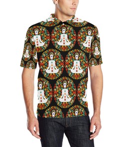 Chakra Yoga Men Polo Shirt