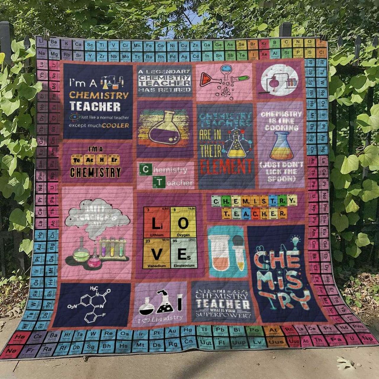 Chemistry Teacher VM310516 Quilt Blanket Bedding Set Perfect for Bedroom Decor and Family Gifts