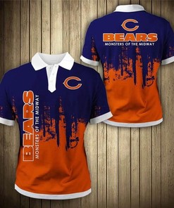 Chicago Bears 3D Polo Shirt