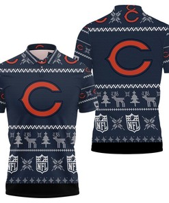 Chicago Bears Christmas 3D Polo Shirt