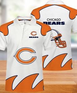 Chicago Bears Men's Polo Shirts White