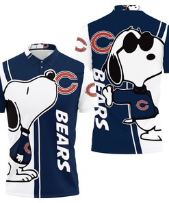 Chicago Bears Snoopy Lover 3D Printed Polo Shirt