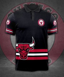 Chicago Bulls 3D Polo Shirt