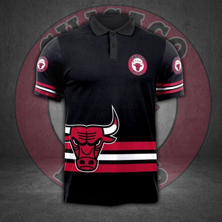 Chicago Bulls 3D Polo Shirt