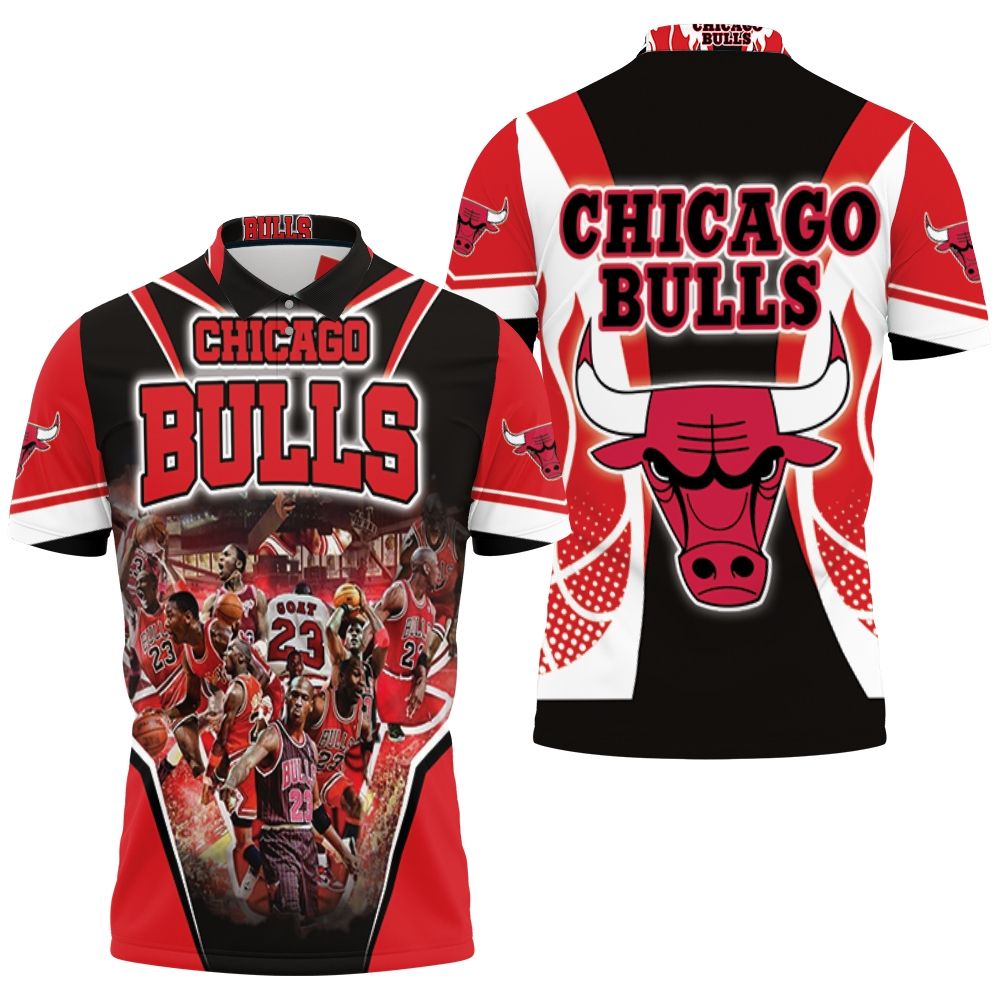 Chicago Bulls Number Michael Jordan 23 Best Of All Time Polo Shirt