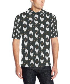 Chicken Pattern Print Design 06 Men Polo Shirt