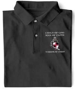 Child Of God Man Of Faith Warrior Of Christ 3D Polo Shirt