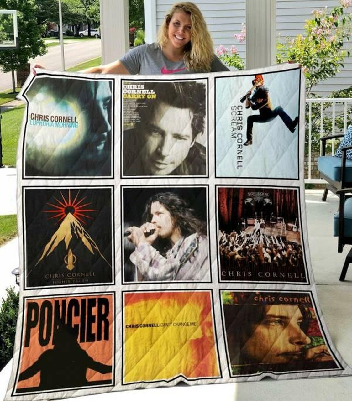 Chris Cornell Quilt Bedding Set Blanket Limited Quilt Bedding Set Blanket
