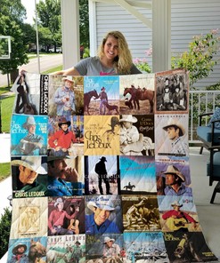 Chris Ledoux Albums Personalized Blanket Quilt Bedding Set for Fans and Bedroom Decor