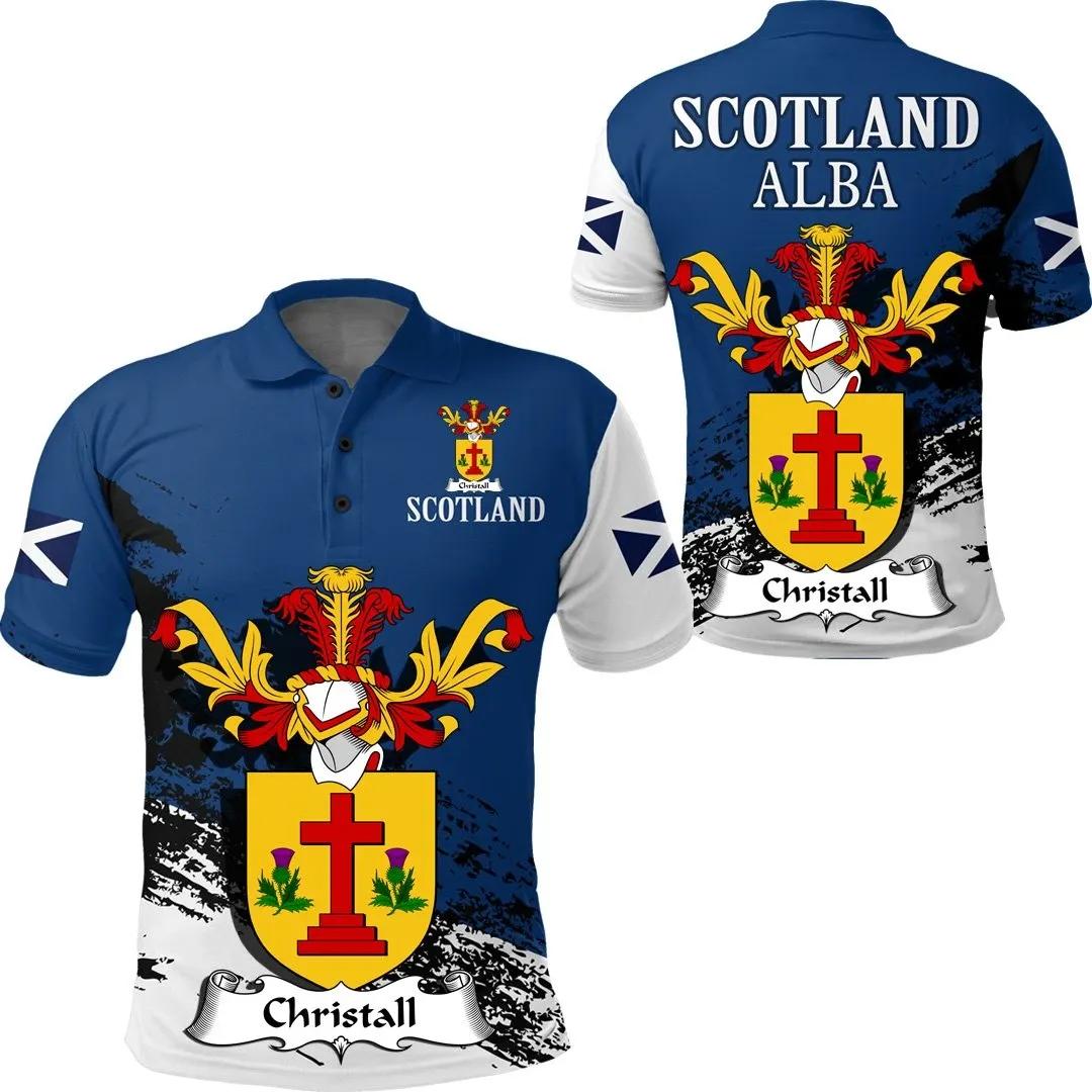 Christall Scottish Family Crest Scotland Special Polo Shirt - Golf Shirt