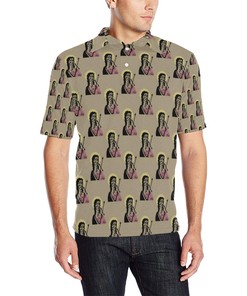 Christian Pattern Print Design 04 Men Polo Shirt