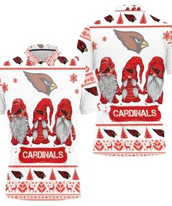 Christmas Gnomes Arizona Cardinals Christmas 3D Polo Shirt