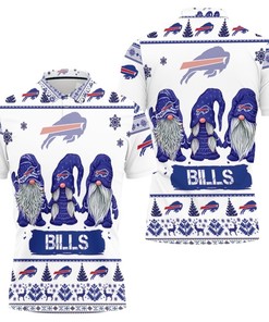 Christmas Gnomes Buffalo Bills Christmas 3D Polo Shirt