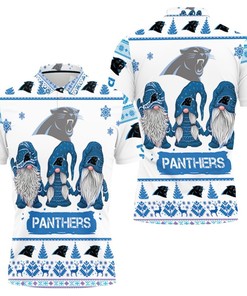 Christmas Gnomes Carolina Panthers Christmas 3D Polo Shirt