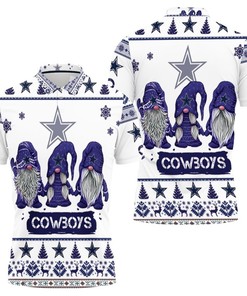 Christmas Gnomes Dallas Cowboys Christmas 3D Polo Shirt