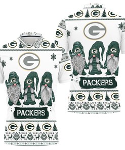 Christmas Gnomes Green Bay Packers Christmas 3D Polo Shirt