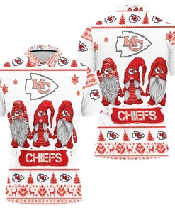 Christmas Gnomes Kansas City Chiefs Christmas 3D Polo Shirt