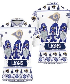 Christmas Gnomes Los Angeles Rams Christmas 3D Polo Shirt