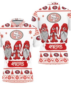 Christmas Gnomes San Francisco 49Ers Christmas 3D Polo Shirt